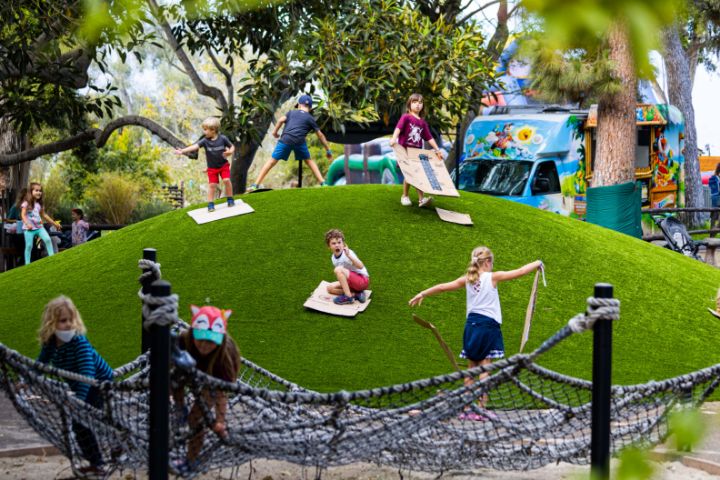 kids playing at park